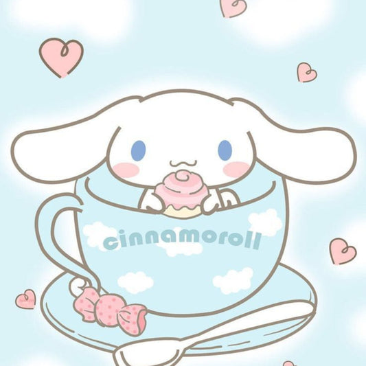 Cinnamoroll is Sanrio's fluffy white puppy who flies with his long ears and loves cinnamon rolls. A magical cloud pup since 2001! ☁️🐶