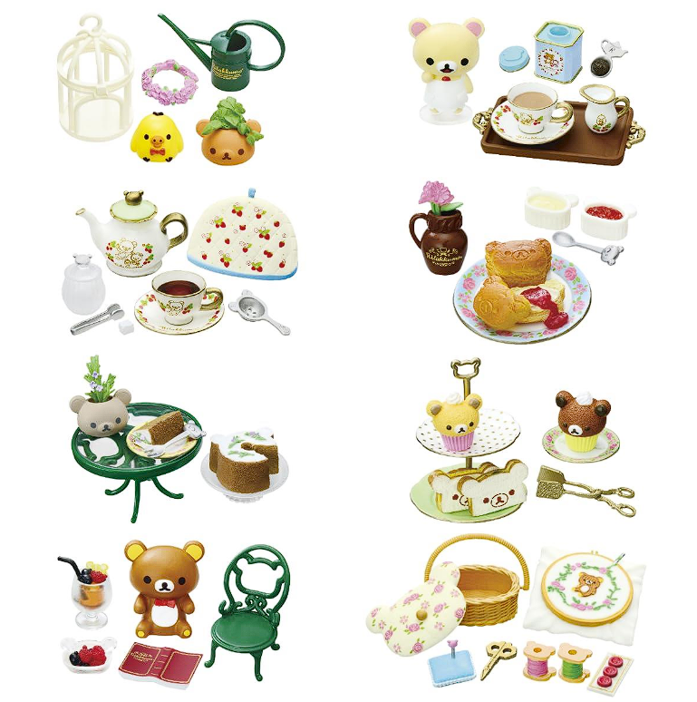 Rilakkuma British Tea Time 8pcs Complete Box (San-X)