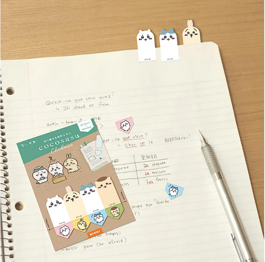 Chiikawa Cocosasu Tear-off Sticky Notes - Happy Face
