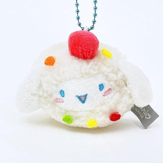 Sanrio Cinnamoroll Plush Keychain, Dress Up as Food, Cinnamon