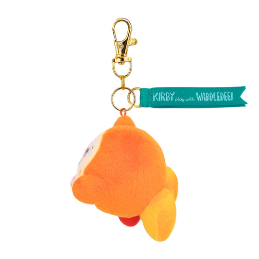 Kirby Plush Mascot Keychain - Kirby : Play with Waddle Dee