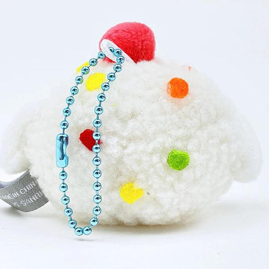 Sanrio Cinnamoroll Plush Keychain, Dress Up as Food, Cinnamon