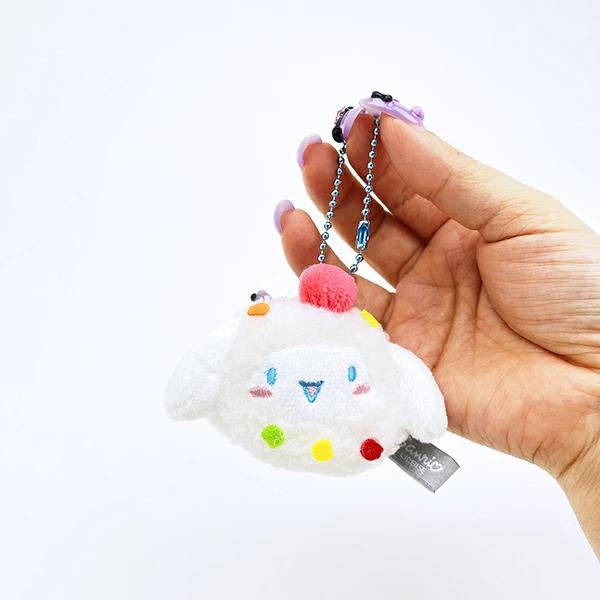 Sanrio Cinnamoroll Plush Keychain, Dress Up as Food, Cinnamon