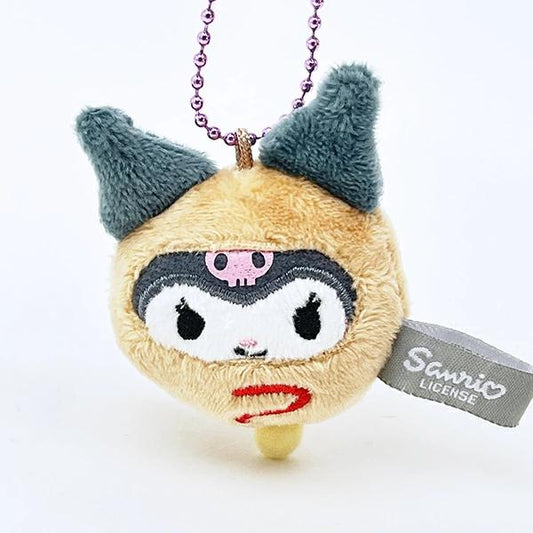 Sanrio Kuromi Plush Keychain Dressed Up as Food