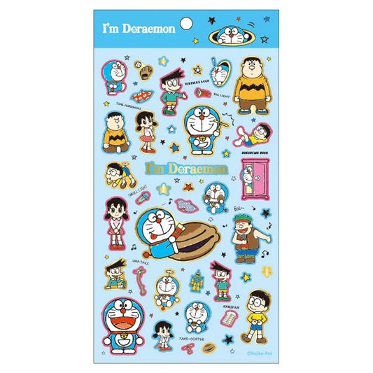 Doraemon Sticker Sheet - I'm Doraemon & Friends