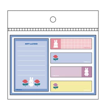 Miffy Sticky Notes Rose Blue Miffy 192340 MIFFY and ROSE