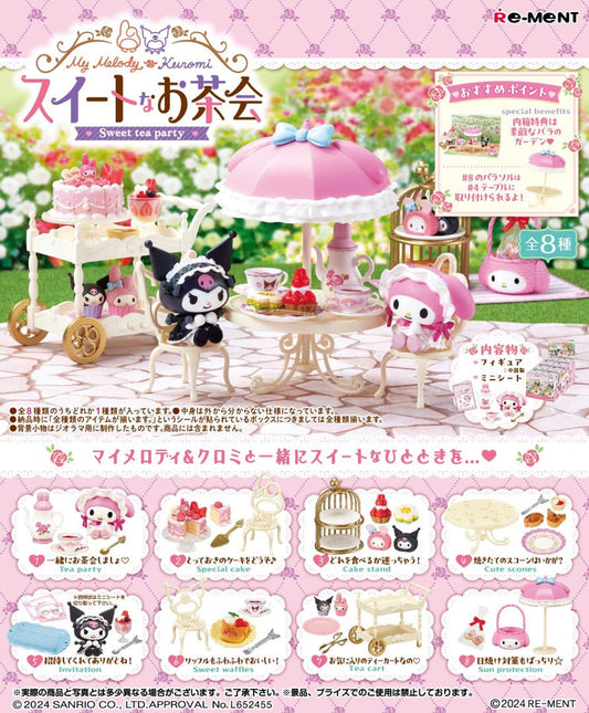 My Melody and Kuromi Sweet Tea Party 8pcs Complete Box
