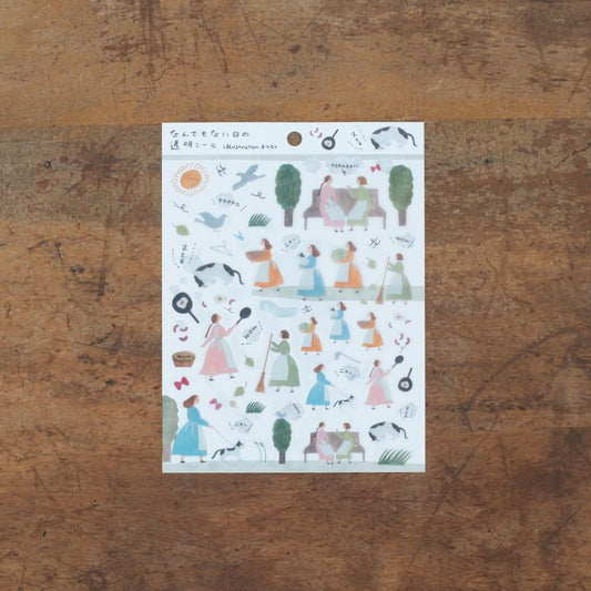 [Made in Japan] Tie Stickers, Ordinary Day Clear Stickers