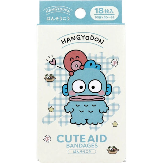 [Made In Japan] Sanrio Boxed Adhesive Bandage - Hangyodon : Octopus