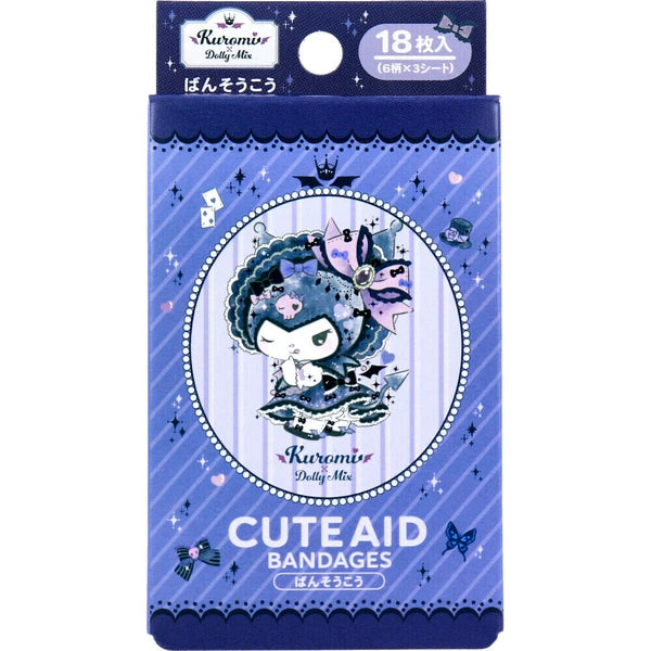 [Made In Japan] Kuromi Dolly Mix Cute Aid Bandages (18pcs)