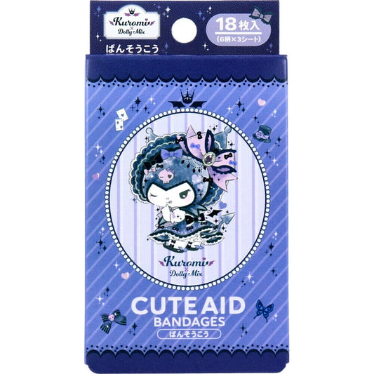 [Made In Japan] Kuromi Dolly Mix Cute Aid Bandages (18pcs)