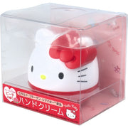 Hello Kitty hand cream in clear packaging with Japanese text