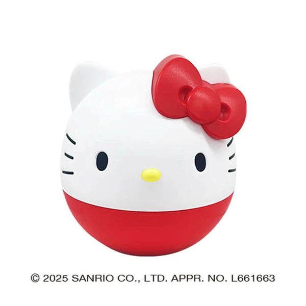 Hello Kitty character with red bow on a white background