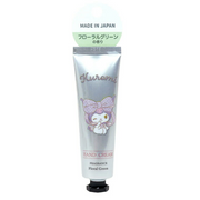 Hand cream tube with cartoon character on a white background