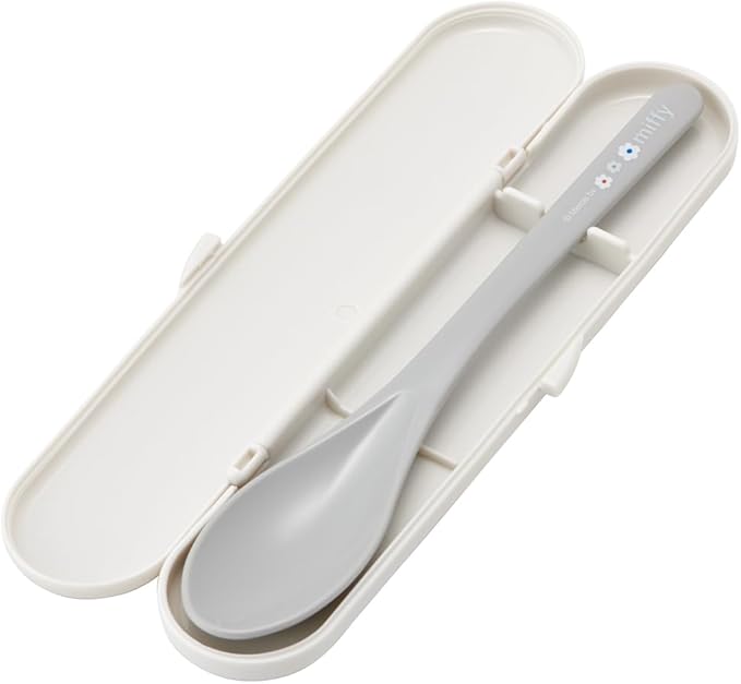 [Made in Japan] CSAB4AG-A Long Spoon with Case, Miffy, Monotone, Spoon