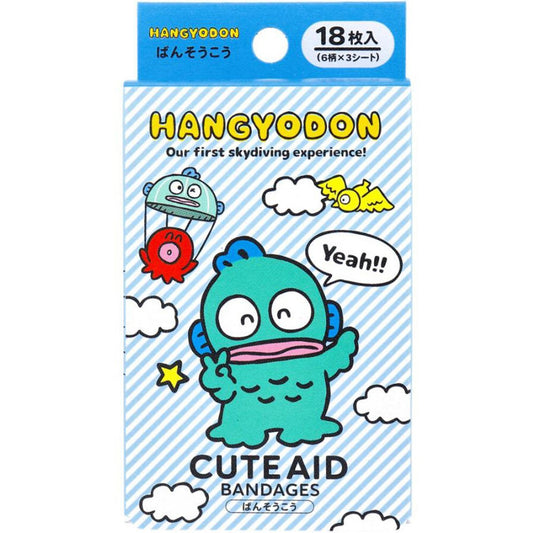 [Made In Japan] Sanrio Cute Aid Bandages - Hangyodon : Sky Dive