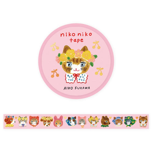 [Made in Japan] Aiko Fukawa foil masking tape niko niko tape