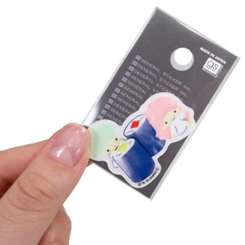 [Made in Japan] Sanrio Vinyl Sticker - Little Twin Stars : Sushi