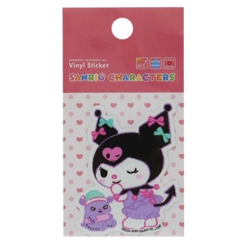 [Made in Japan] Sanrio Vinyl Sticker - Kuromi : Pajamas
