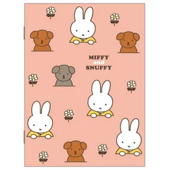[Made in Japan] Miffy A5 Notebook, Pink, 5mm Grid, Learning, Miffy and Snuffy, 187742