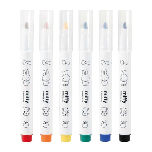 [Made in Japan] Miffy Drawing Pen (6 Colors) 192531 Drawing Play Miffy Washable Color Pen