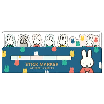 [Made in Japan] Miffy Sticky Notes Stick Marker Navy Blue 051893 Dick Bruna Miffy