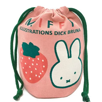 [Made in Japan] Miffy Mini Drawstring Bag 053200 Miffy Dick Bruna Strawberry