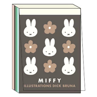 [Made in Japan] Miffy Mini Memo Pad, Dark Gray, 053743, by Dick Bruna