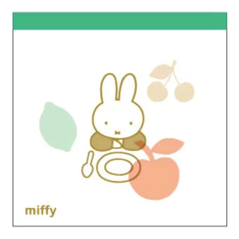 [Made in Japan] Miffy Memo Pad Square Fruits 985460 COLOR & SHAPE Miffy Dick Bruna Fruits