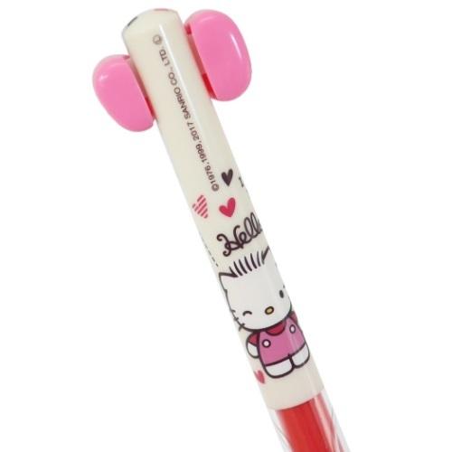 [Made in Japan] Hello Kitty Ribbon Two Color Mimi Pen