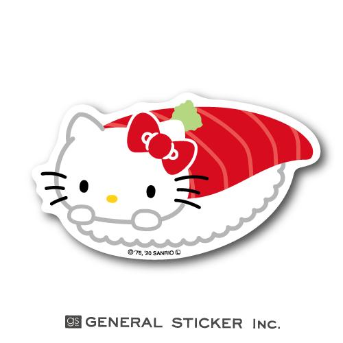 [Made in Japan] Sanrio Vinyl Sticker - Hello Kitty : Sushi